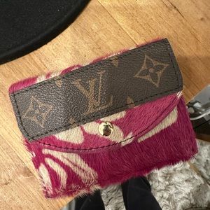 Louis Vuitton upcycled coin and card purse / wallet